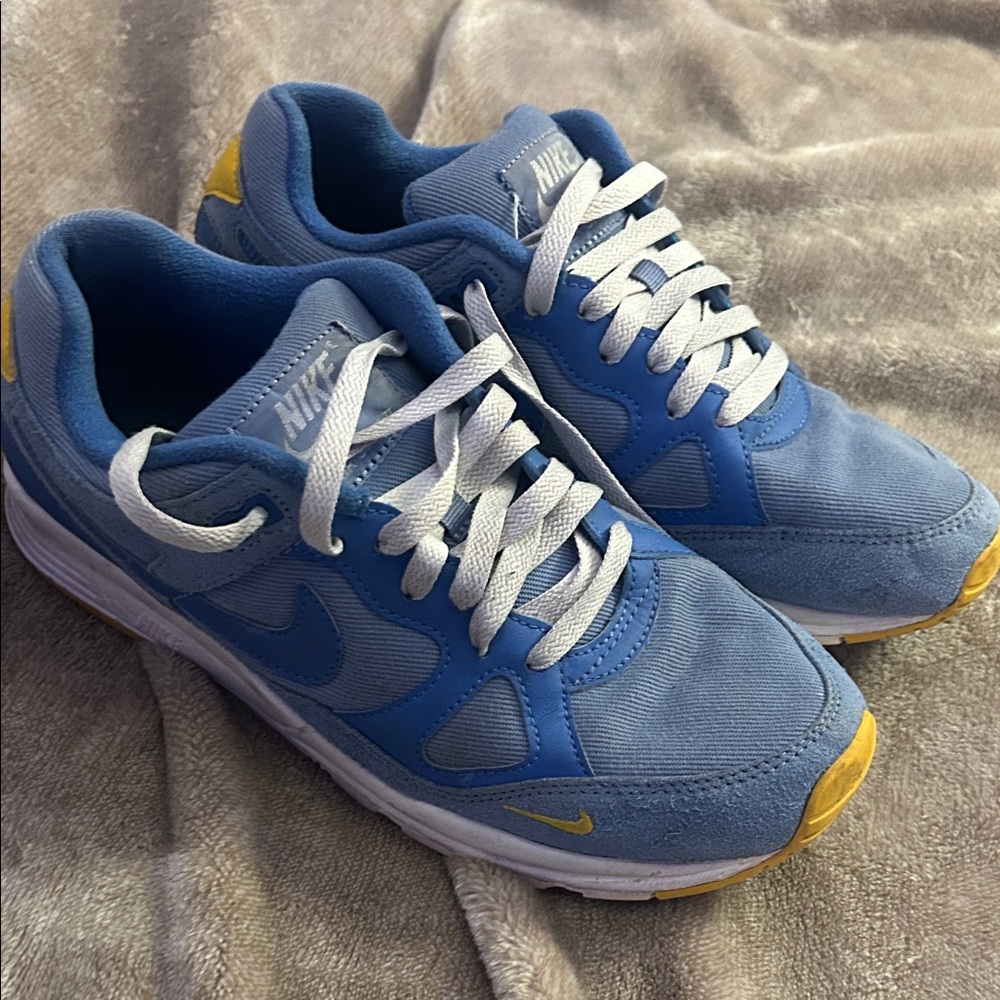 Nike Sky Blue and Mustard Sneakers